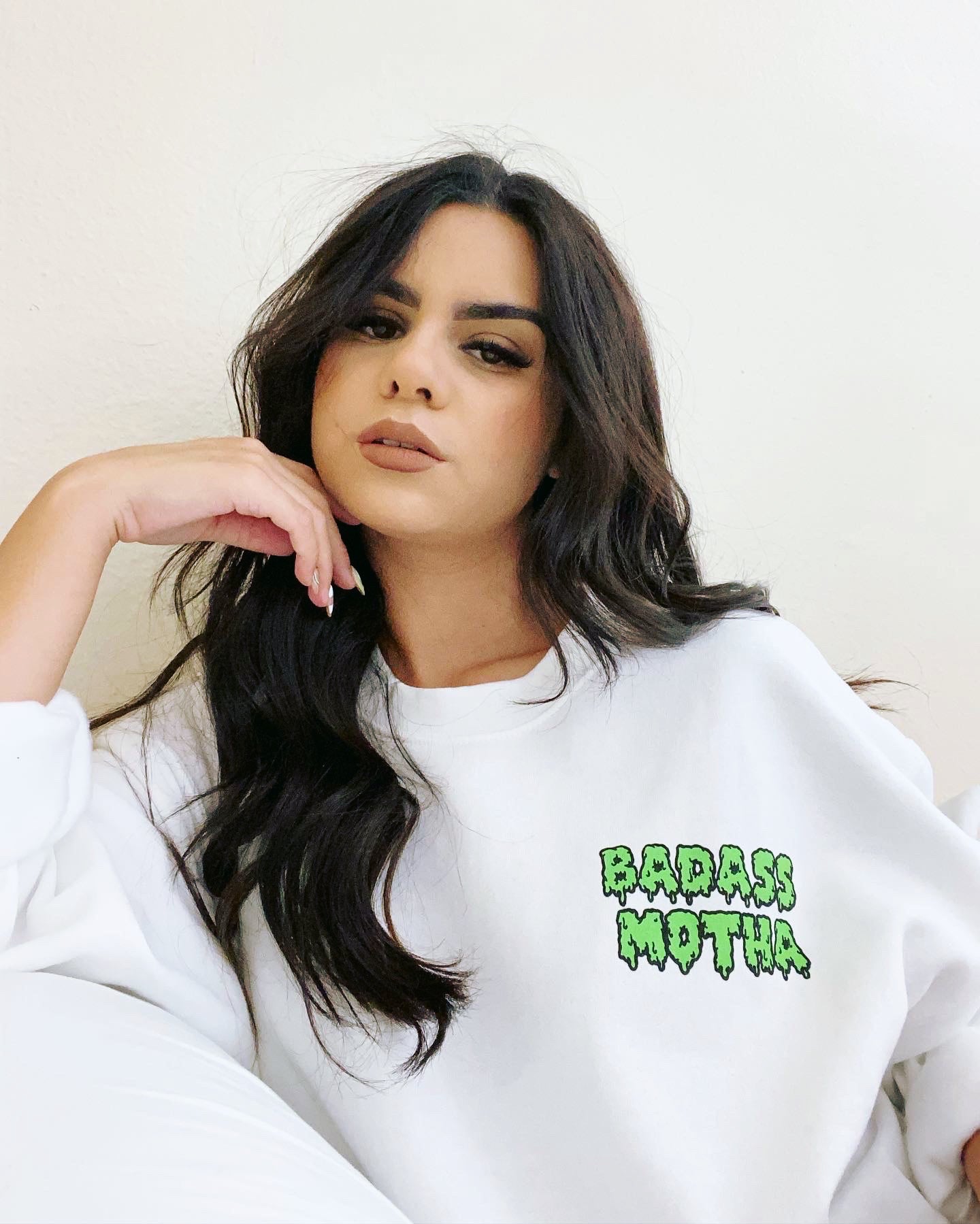 SPOOKY BAM - UNISEX WHITE CREW