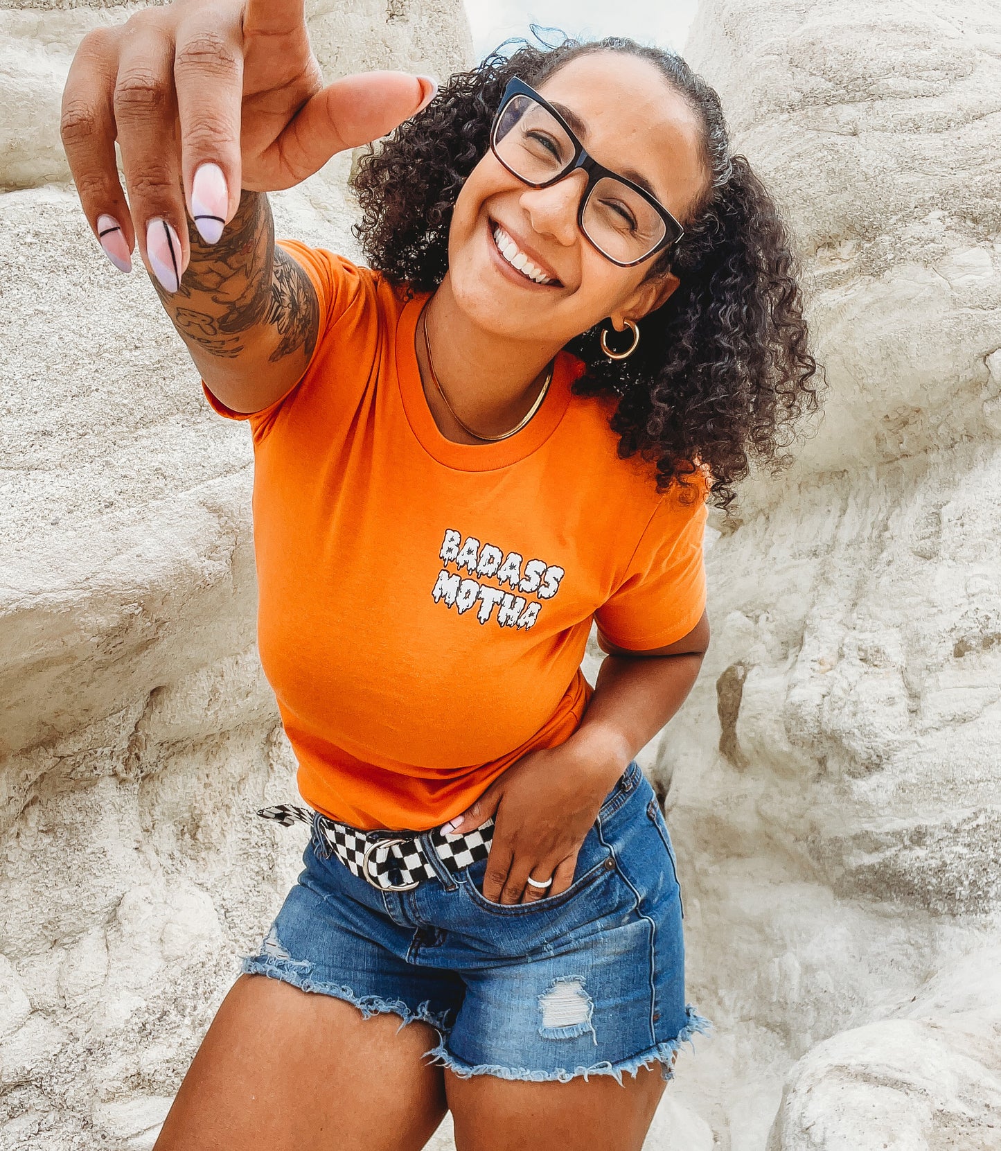 SPOOKY BAM - UNISEX TEE (ORANGE)