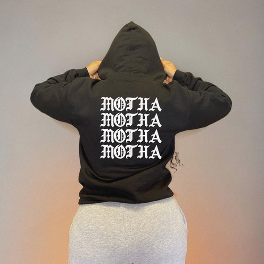 MOTHA MOTHA MOTHA - UNISEX BLACK HOODIE