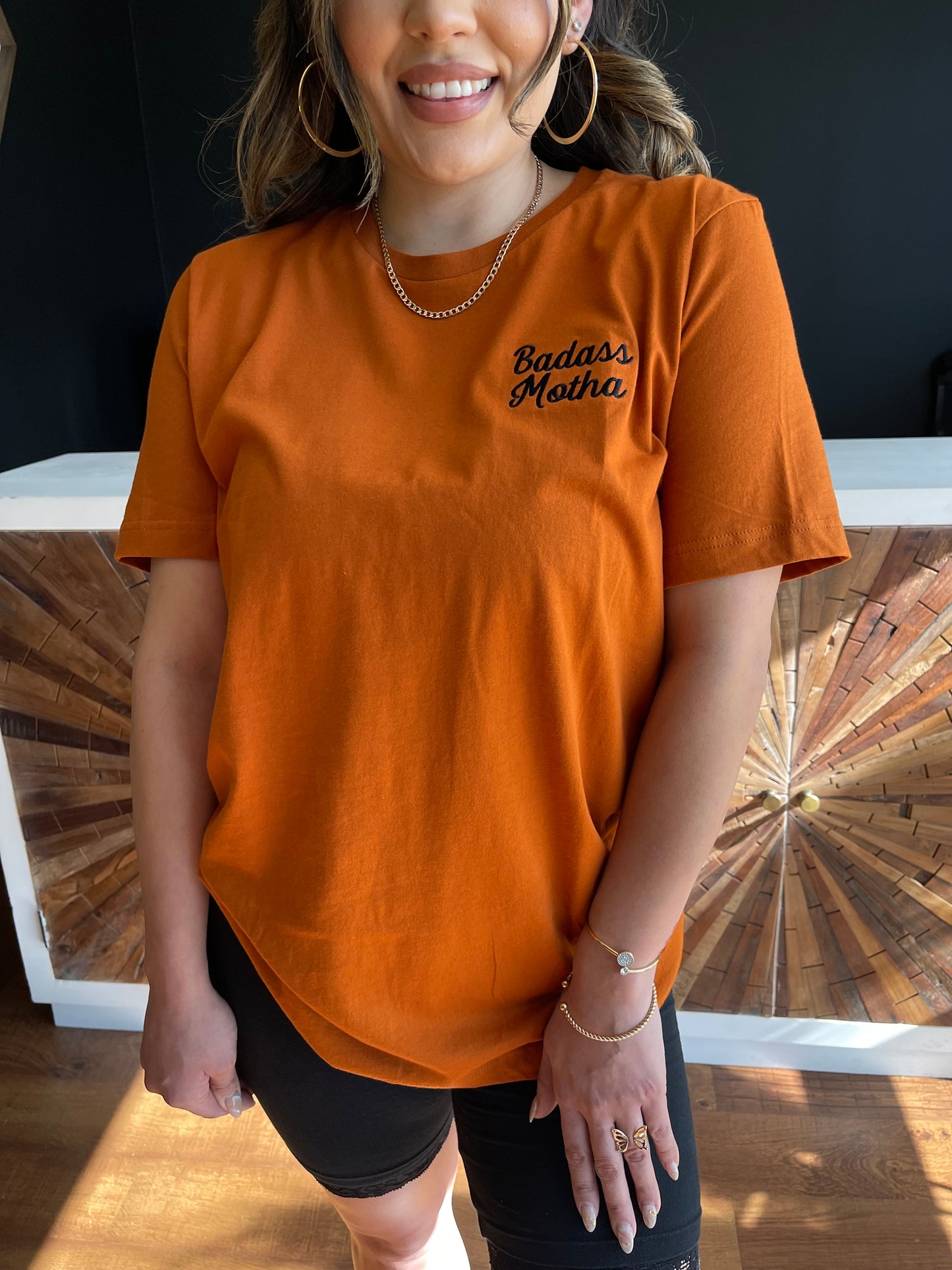 BADASS MOTHA - UNISEX AUTUMN EMBROIDERED TEE