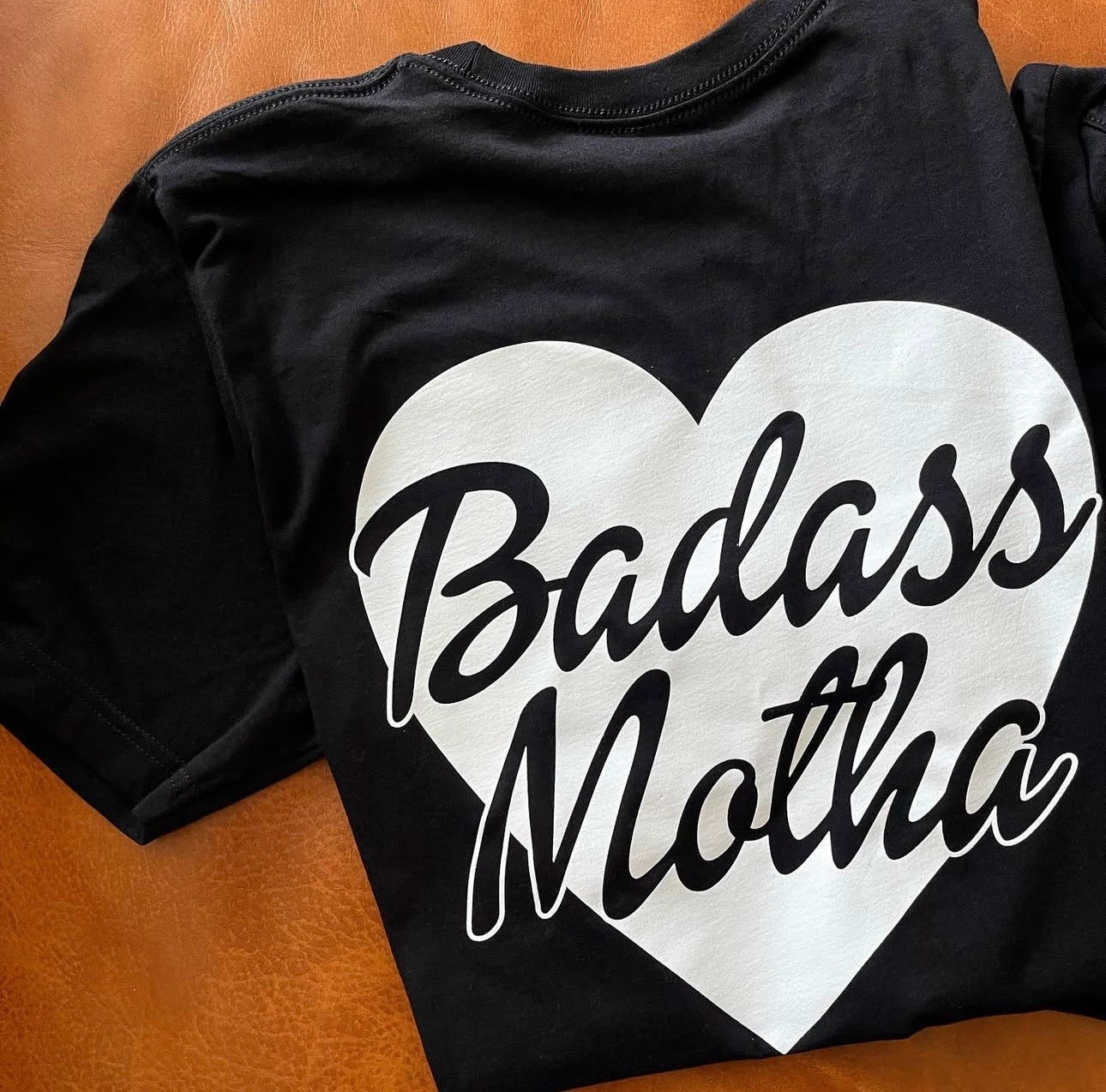 BADASS MOTHA VDAY - UNISEX BLACK TEE