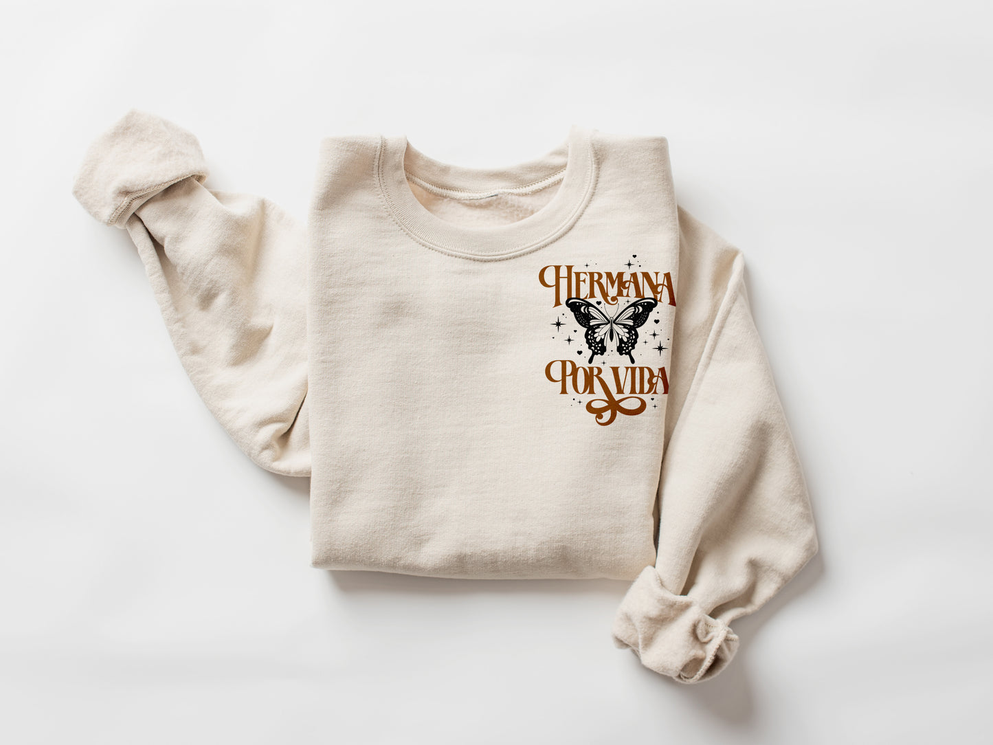 HERMANA POR VIDA - UNISEX CREW SWEATSHIRT