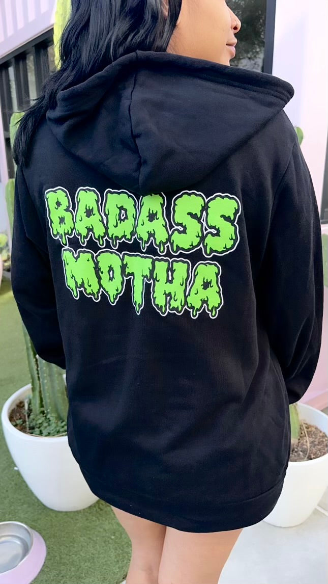 SPOOKY BAM - UNISEX BLACK FLEECE ZIP